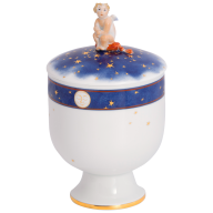 Dose mit Putto "Nachthimmel", H 17,5 cm