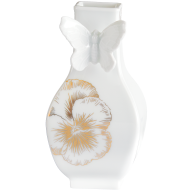 Vase, "Butterfly Collection", eckig, klein, "Giant Bloom Gold", H 13 cm