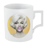Henkelbecher, "Legends blowing Bubbles - Collection" by Michael Moebius, Marilyn, gold, Form "Berlin", V 0,25 l
