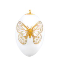 Osterei, Schmetterling, gold, H 4,5 cm
