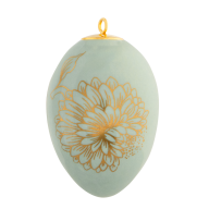 Osterei, "Golden Onion Style", Seladon, H 4,5 cm