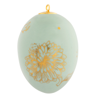 Osterei, groß, "Golden Onion Style", Seladon, H 7 cm