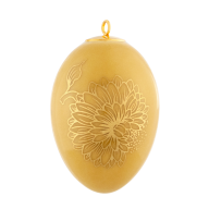Osterei, "Golden Onion Style", gelb, H 4,5 cm