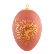 Osterei, "Golden Onion Style", rot, H 4,5 cm