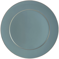 Dinner Plate, Shape "No 41", "The Original", plain, petrol, gold, Ø 29 cm