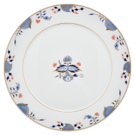Platzteller, Form "No 41", Noble Blue, Zwiebelkante, Doppelblatt, Ø 33 cm