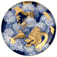 Wandteller II, Glücksdrache, Lim. 50, 35 cm