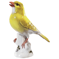 Vogel Kanarienvogel, Bunt staffiert, H 11 cm