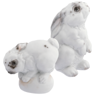 Figuren-Set, Hase, 2-tlg., Bunt staffiert, leicht