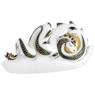 Drachenperle schwarz und gold, Lim. 25, H 15,5 cm