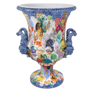 Vase, Meissener Dekorwelten, Sign. Exklusivkoll., Lim., H 82 cm