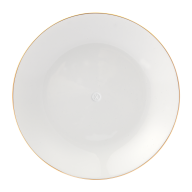 Suppenteller, Form "MEISSEN® Cosmopolitan", ohne Dekoration, Goldrand, Ø 20,5 cm