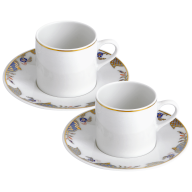 Espressotassen- St, 2-tlg., Noble Blue, Form "No 41"