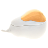 Birnendose, Goldpunkt, L 10 cm